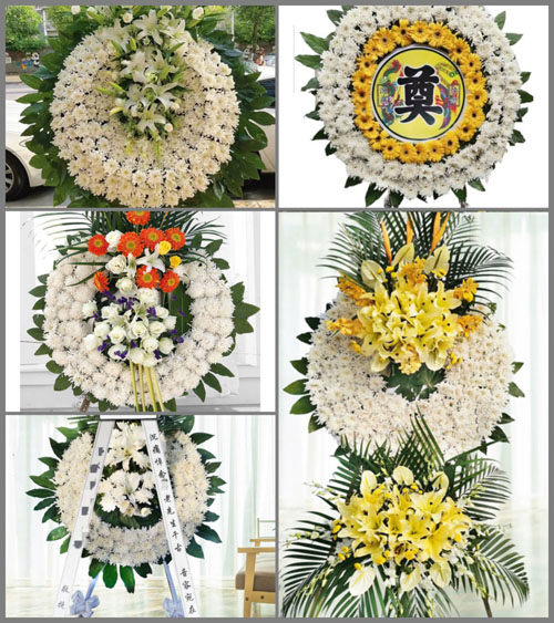 江苏扬州邗江区槐泗镇龙尾村花圈速递